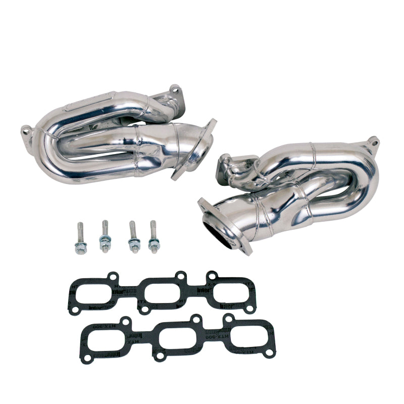 BBK 11-15 Mustang 3.7 V6 Shorty Tuned Length Exhaust Headers - 1-5/8 Silver Ceramic - 14420