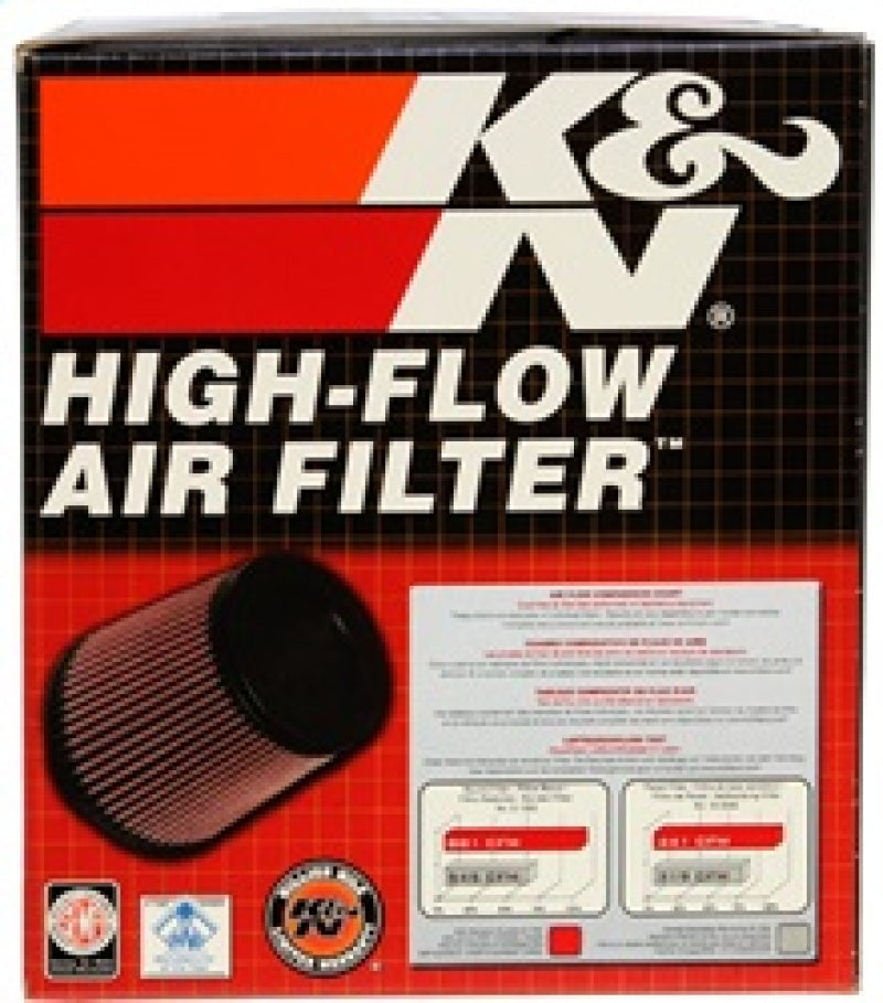 K&N Universal Rubber Filter-Round Tapered 3in Flange ID x 6in Base OD x 6in Top OD x 5in H - RU-5176