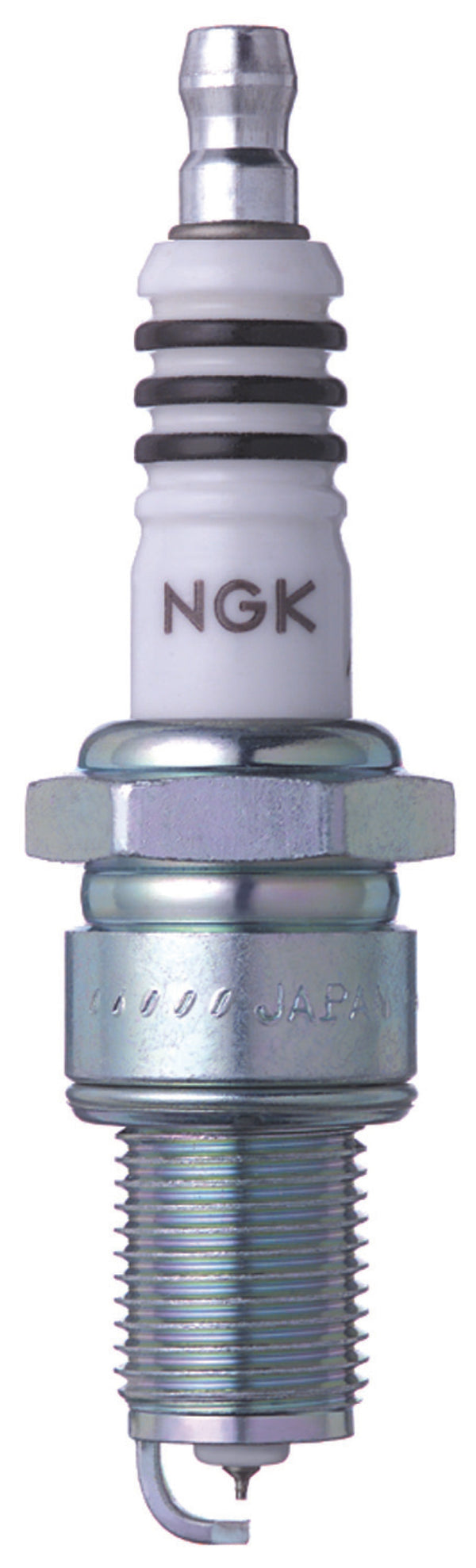NGK Iridium Stock Heat Spark Plugs Box of 4 (BPR7EIX) - 4055 for 1969-1994 Alfa Romeo Spider - front view