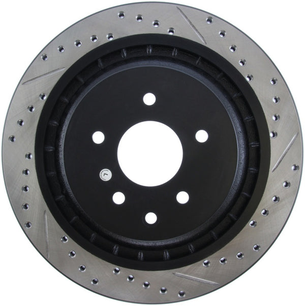 StopTech Infiniti G37 / Nissan 370Z SportStop Slotted & Drilled Rear Left Rotor - 127.42101L for 2008-2013 INFINITI G - front