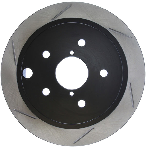 StopTech Power Slot 2015 Subaru WRX (w/o EyeSight) Rear Right Slotted Rotor - 126.47032SR for 2015-2021 Subaru WRX - front vi