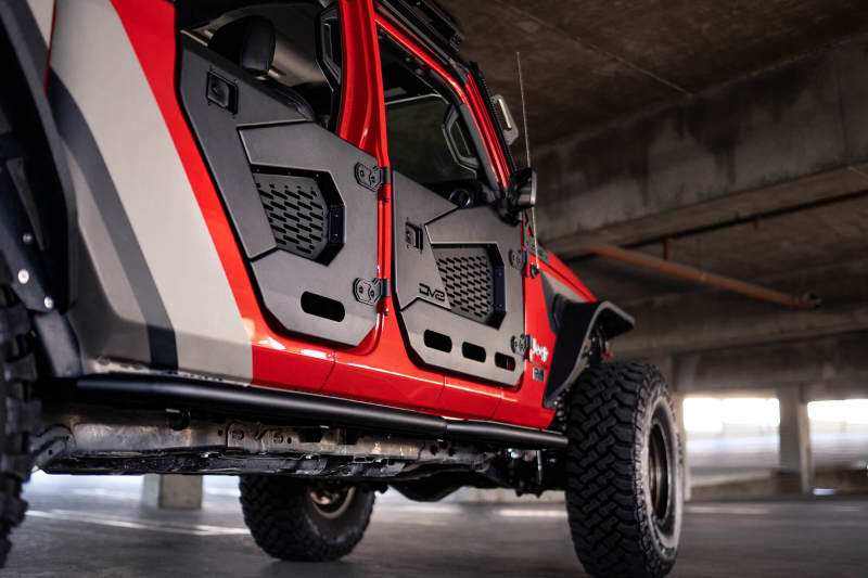 DV8 Offroad 18-25 Jeep Wrangler JL/JT Spec Series Half Doors - Rear Set - HDJL-02R