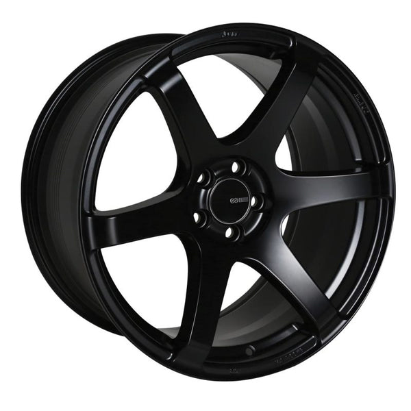 Enkei T6S 18x8.5 45mm Offset 5x100 Bolt Pattern 72.6 Bore Matte Black Wheel - 485-885-8045BK by Enkei