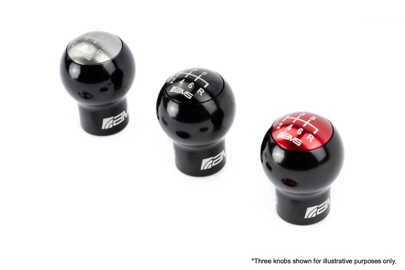 AMS Performance Subaru WRX/STi 6-Speed Billet Shift Knob (Incl Red, Black, &amp; Gunmetal Cap) - AMS.50.06.0002-1