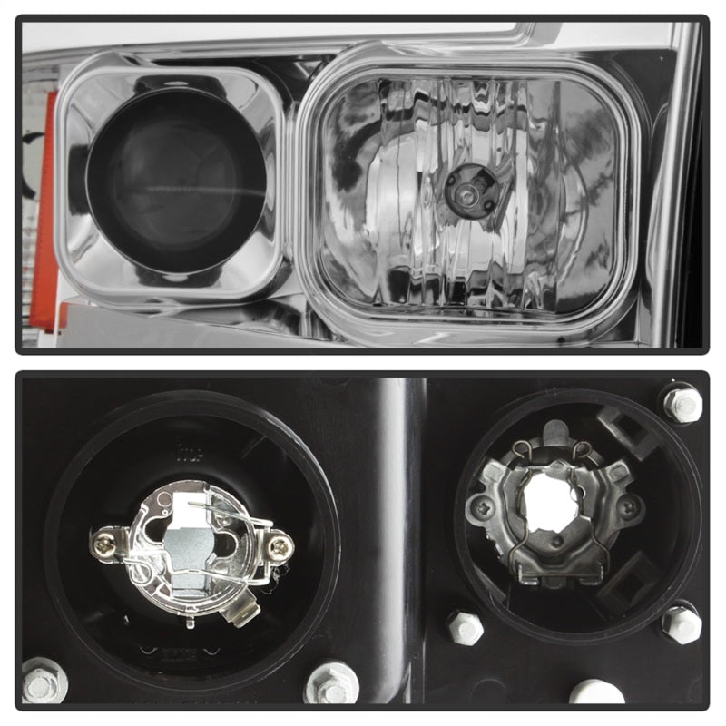 Spyder Dodge Ram 1500 02-05 V2 Projector Headlights - Light Bar DRL - Chrome PRO-YD-DR02V2-LB-C - 5084613