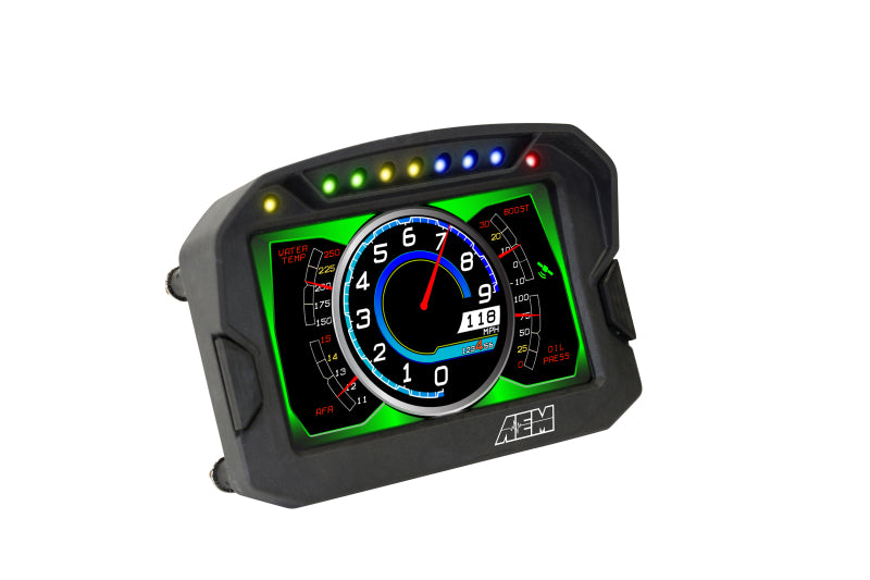 AEM CD-5G Carbon Digital Dash Display w/ Interal 10Hz GPS &amp; Antenna - 30-5602
