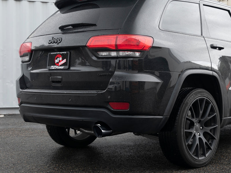 aFe Large Bore HD 3in 304 SS Cat-Back Exhaust w/ Black Tips 14-19 Jeep Grand Cherokee (WK2) V6-3.6L - 49-38078-B