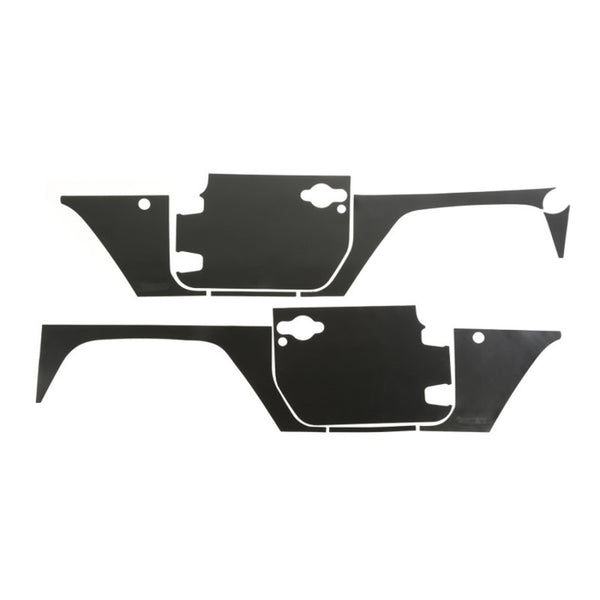 Rugged Ridge Magnetic Protection Panel kit 2-Dr07-18 Jeep Wrangler - 12300.52 for 2007-2018 Jeep Wrangler - front view