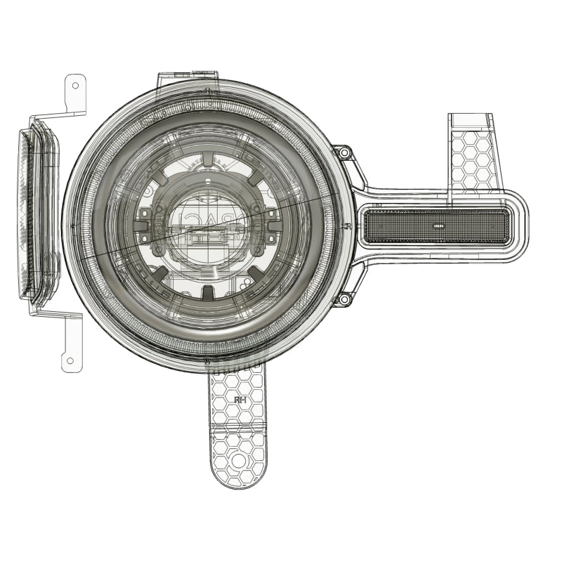 Oracle 2021+ Ford Bronco Oculus  Bi-LED Projector Headlights - Amber/White Switchback - 5886-023