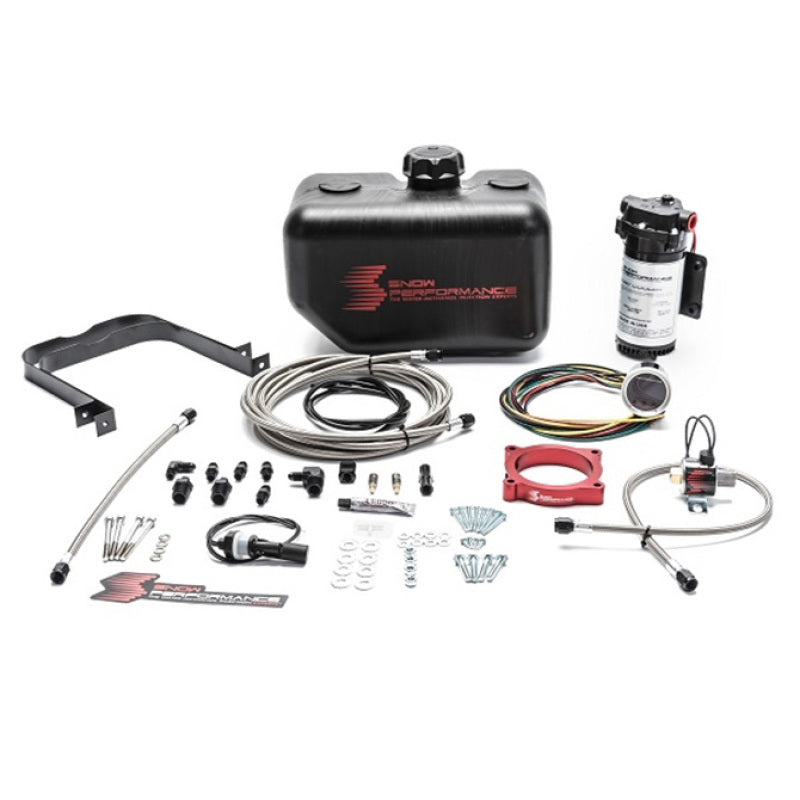Snow Performance 11-17 Mustang Stg 2 Boost Cooler F/I Water Injection Kit (SS Braid Line &amp; 4AN) - SNO-2132-BRD