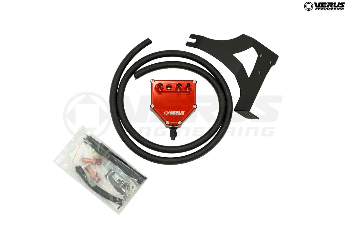 Verus Engineering - FA20 Subaru/Toyota/Scion BRZ/86/FRS 2013+ - Air Oil Separator (AOS) - Red (2013+ BRZ/FRS/86 ONLY)