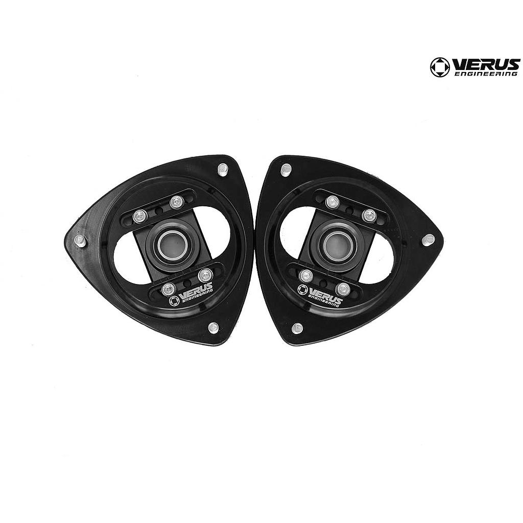 Verus Engineering - FA20 Subaru/Toyota/Scion BRZ/86/FRS 2013+ - Front Camber Plate Assembly - Black (2013+ BRZ/FRS/86 ONLY)