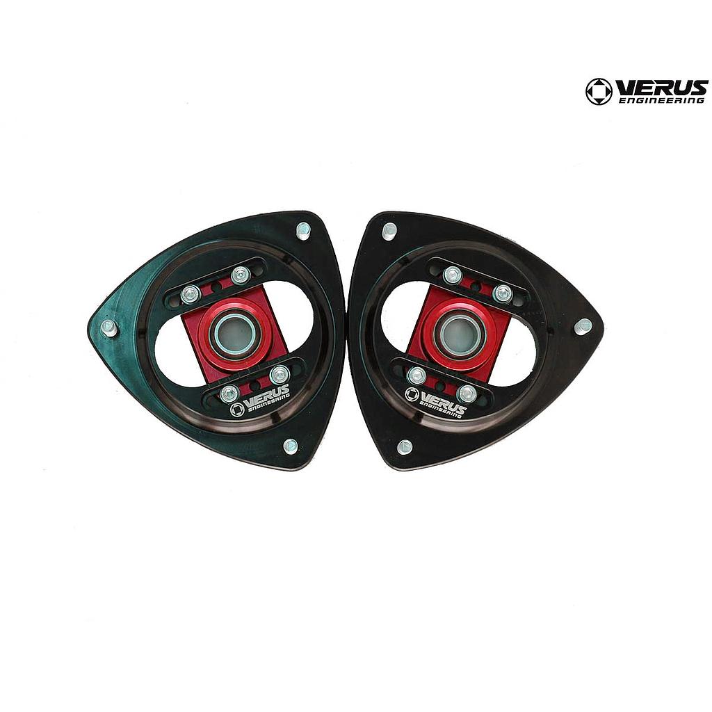 Verus Engineering - FA20 Subaru/Toyota/Scion BRZ/86/FRS 2013+ - Front Camber Plate Assembly - Red (2013+ BRZ/FRS/86 ONLY)