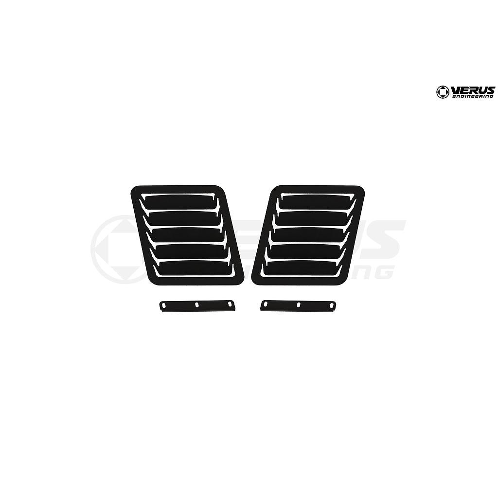 Verus Engineering - EJ25 Subaru WRX and WRX STI 2015-2020 - Hood Louver Kit - Black (2015-2020 WRX &amp; WRX STI ONLY)