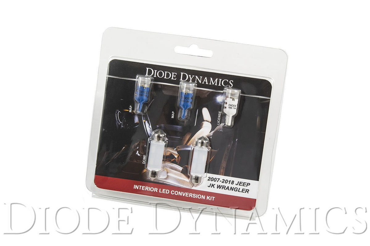 Wrangler JK 4dr Interior Kit Stage 2 Blue Diode Dynamics