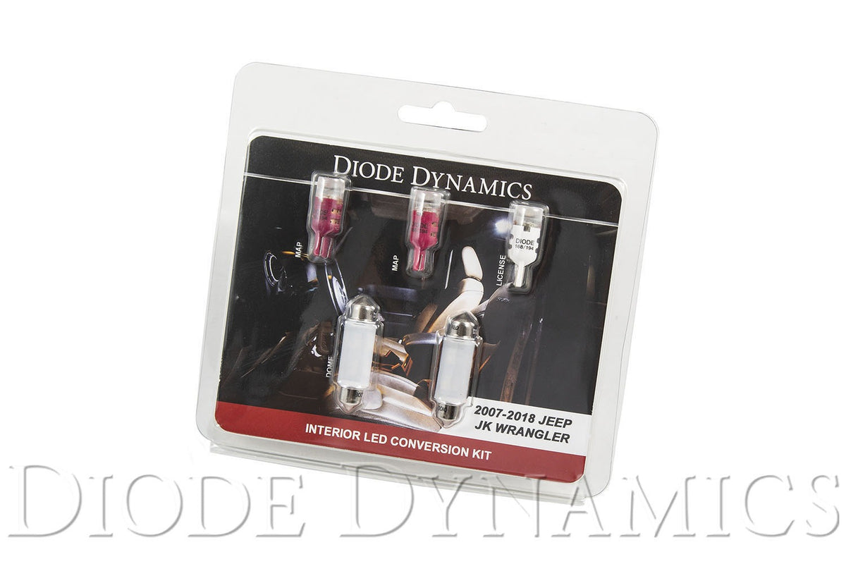 Wrangler JK 4dr Interior Kit Stage 2 Red Diode Dynamics