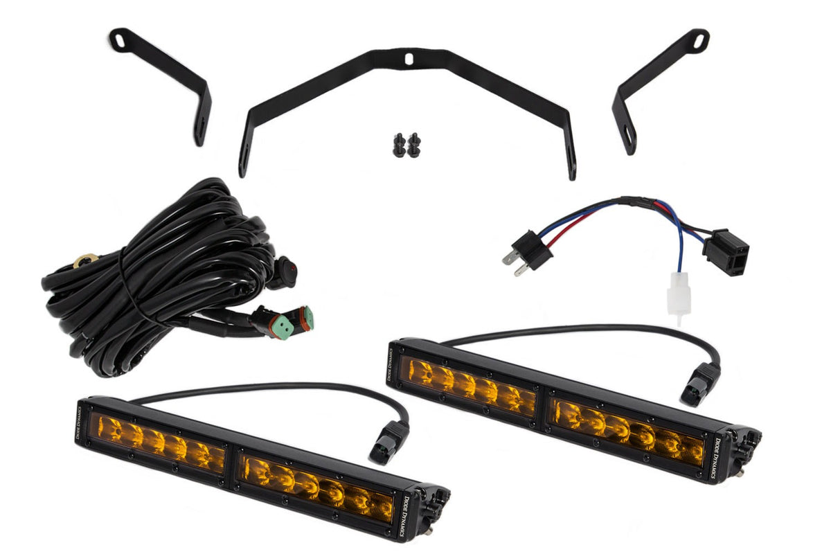 Tundra 12 Inch LED Driving Light Kit Amber Driving Diode Dynamics