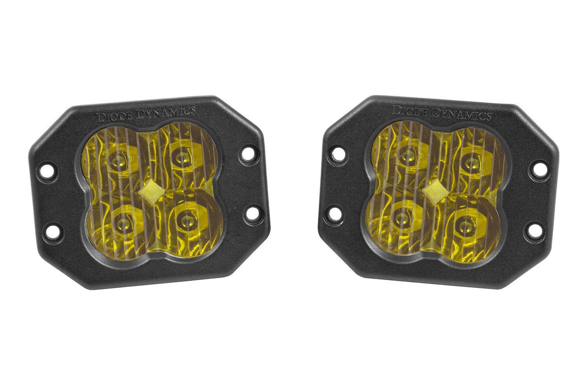 Worklight SS3 Pro Yellow Driving Flush Pair Diode Dynamics
