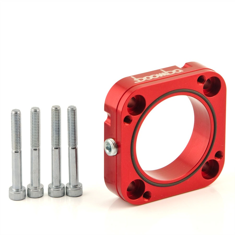 Boomba Racing Fiesta Fusion 1.6L Throttle Body Spacer - Red