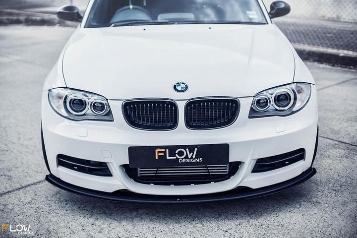 BMW E82 1-Series Coupe Flow Designs M-Sport Front Lip Splitter Extensions - Pair (2004-2013)
