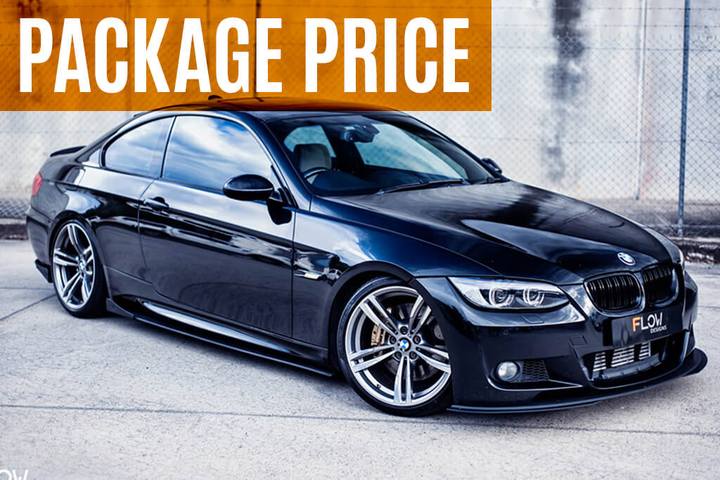 BMW E92 3-Series Coupe Flow Designs M-Sport Full Lip Splitter Set - WITH Accessories (2007-2013)