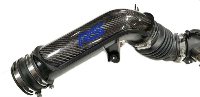 California Pony Cars Ford Focus RS 2016-2018 Carbon Fiber Air Intake Tube Cover Insert (2016-2018 Focus RS ONLY)