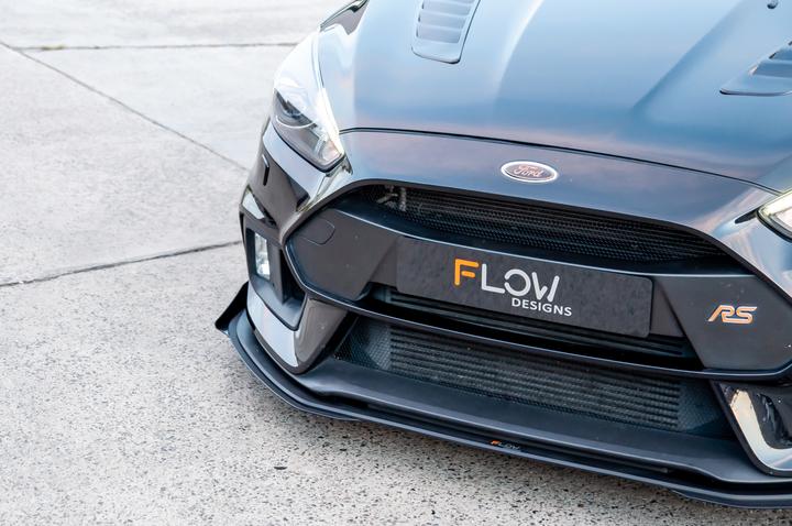 Ford MK3 Focus Rs Flow Designs Front Splitter (3 Piece) &amp; Bumper Reinforcement Bracket