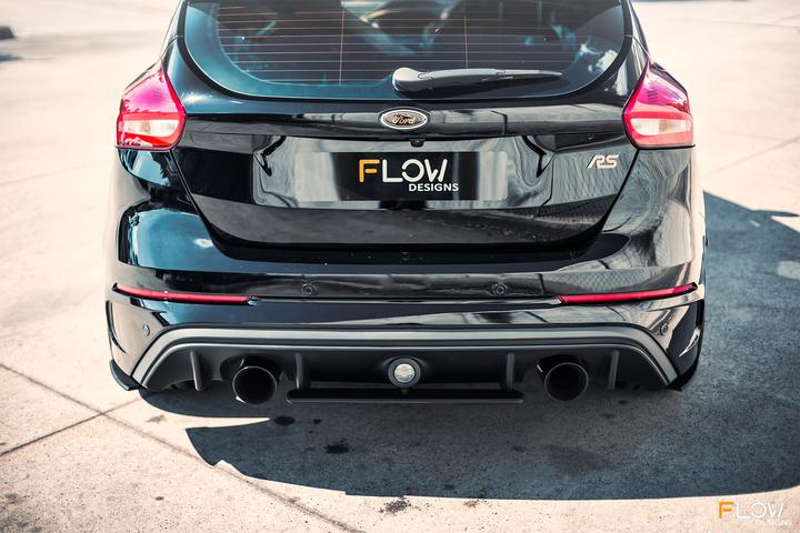 Ford MK3 Focus RS Flow Designs RS Rear Under Spoiler &amp; Adjustable Fairing (2 Piece)