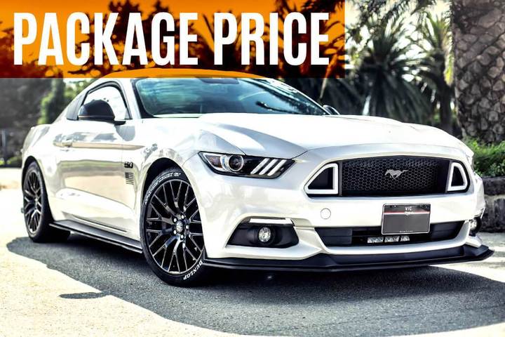 Ford S550 Mustang FM Flow Designs Full Lip Splitter Set - NO Flow Lock Rear Diffuser & NO Accessories (2015-2017 Mustangs ONLY)