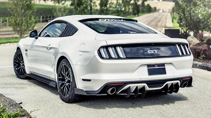 Ford S550 Mustang FM Flow Designs Full Lip Splitter Set - WITH Flow Lock Rear Diffuser &amp; WITH Accessories (2015-2017 Mustangs ON