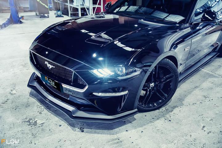 Ford S550 Mustang FM Flow Designs Full Lip Splitter Set - WITH Rear Diffuser &amp; NO Accessories (2018-2019 Mustangs ONLY)