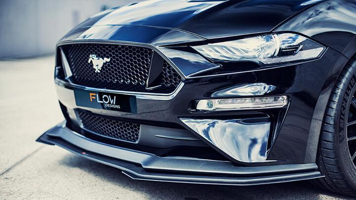 Ford S550 Mustang FM Flow Designs Front Extensions - Pair (2018-2019 Mustangs ONLY)