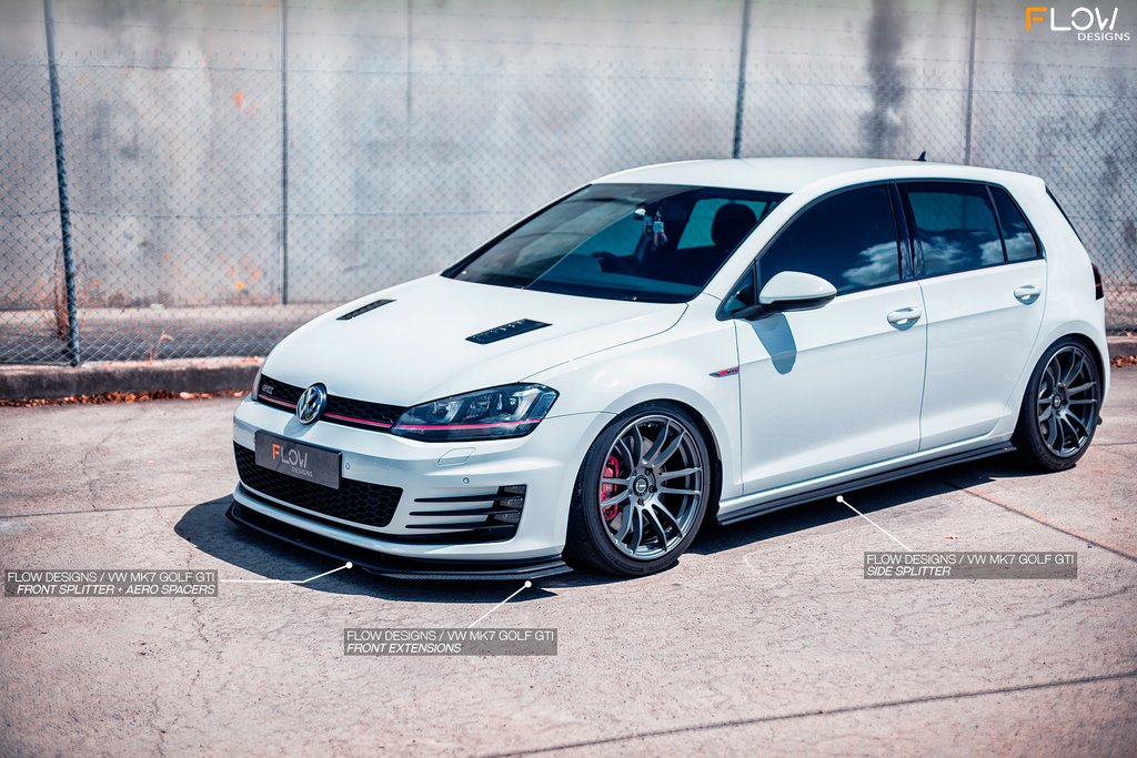 Flow Designs MK7 and MK7.5 Golf GTI Side Splitters - Pair