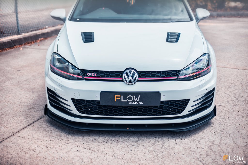 Flow Designs MK7 Golf GTI Full Lip Splitter Set - Option 2