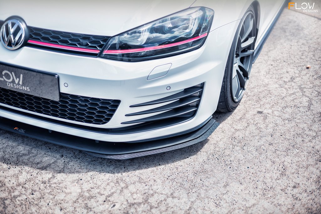 Flow Designs MK7 Golf GTI Full Lip Splitter Set - Option 2