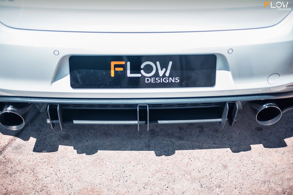 Flow Designs MK7 Golf GTI Rear Valance &amp; Flow-Lock Diffuser Fins