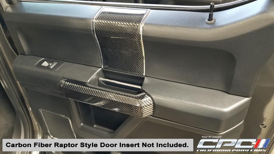 California Pony Cars Ford F-150 Series 2015-2019 - F-Series Truck Carbon Fiber 4pc Door Pull Replacements (2015-2019 Ford F150 M