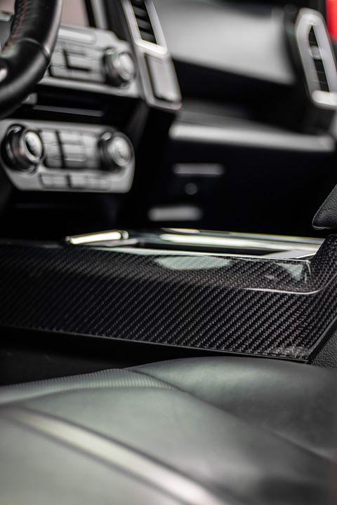 California Pony Cars Ford F-150 Series 2015-2019 - F-Series Truck Carbon Fiber Centre Console Trim Bezel Replacements (2015-2019
