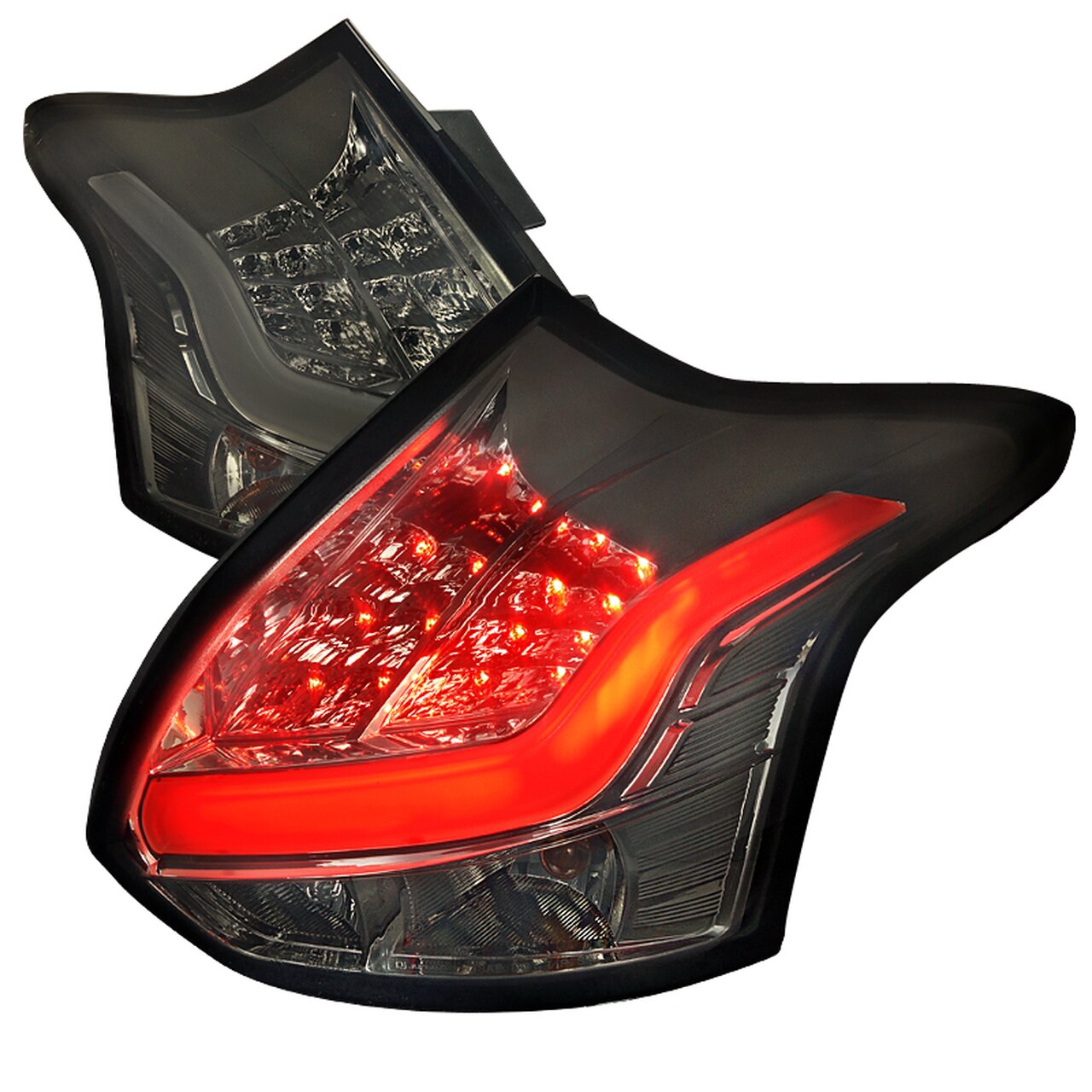 SPEC-D Focus ST RS LED Tail Lights - Red 2013-2014 Focus (Pre-Facelift Only)