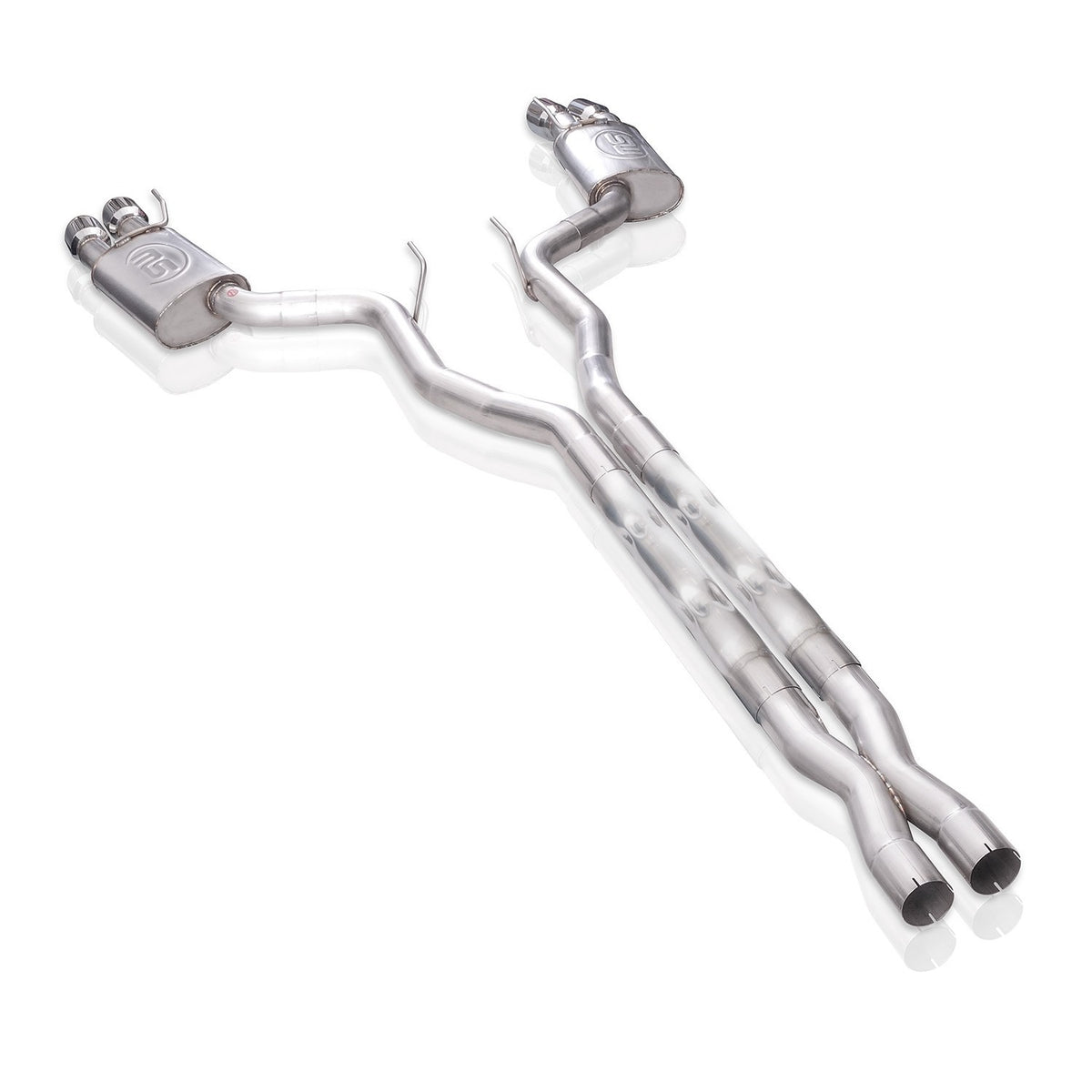STAINLESS WORKS Mustang GT 5.0L 2018-2020 Redline Series (Aggressive Sound) Cat-Back Exhaust SW Header Connect X Pipe - NO Valve