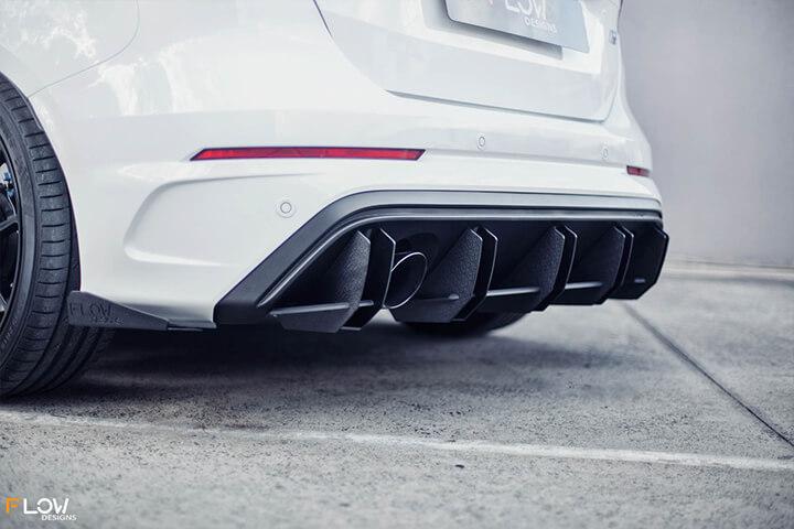 Ford Mk3 Focus RS Flow Designs Full Splitter Set w/ Flow-Lock Rear Diffuser &amp; All Accessories (EUDM/AUDM Only)