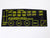 Raptor Racing MK2 Supra Fusebox Decals Yellow on Black