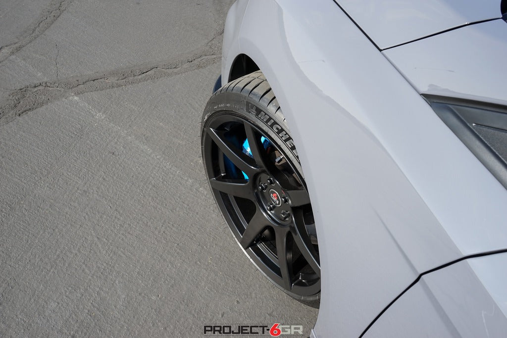 Project 6GR Seven Gloss Black Spun Forged Rims