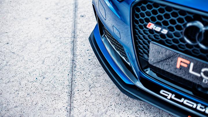 Audi RS3 8V SportBack Flow Designs Front Splitter Extensions - Pair (Pre-Facelift) (2012-2019 Audi RS3 8V SportBack models ONLY)