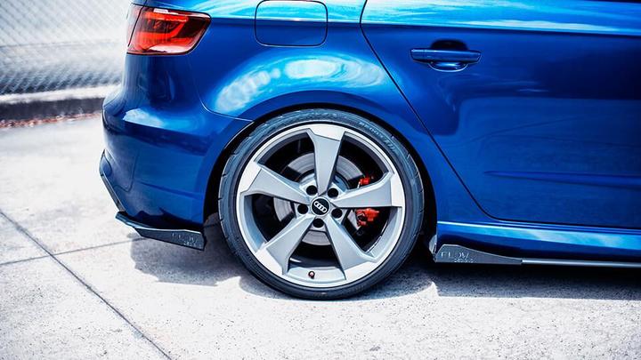Audi RS3 8V SportBack Flow Designs Side Splitter Winglets - Pair (Pre-Facelift) (2012-2019 Audi RS3 8V SportBack models ONLY)