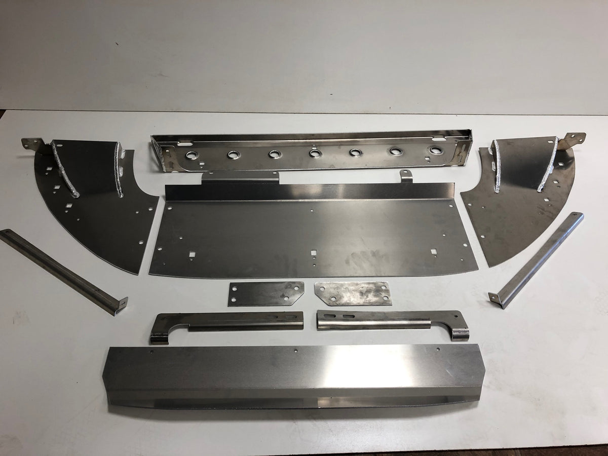 DMGFab Focus RS Front Rally Skid Plate - Flat Lip