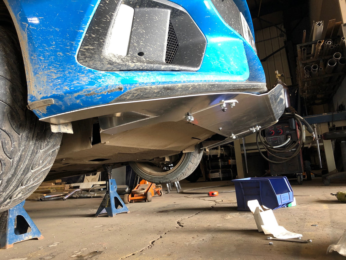 DMGFab Focus RS Front Rally Skid Plate - Flat Lip