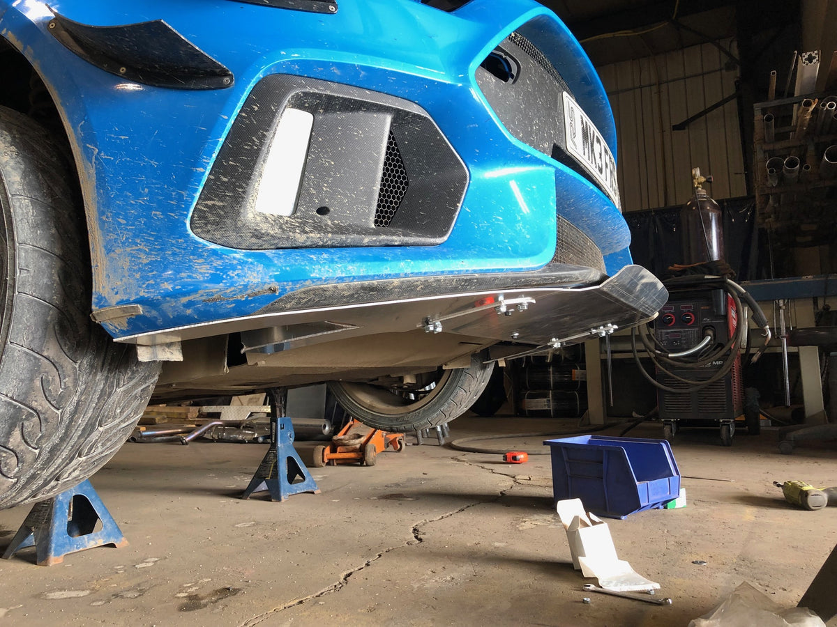 DMGFab Focus RS Front Rally Skid Plate - UpTurned Lip