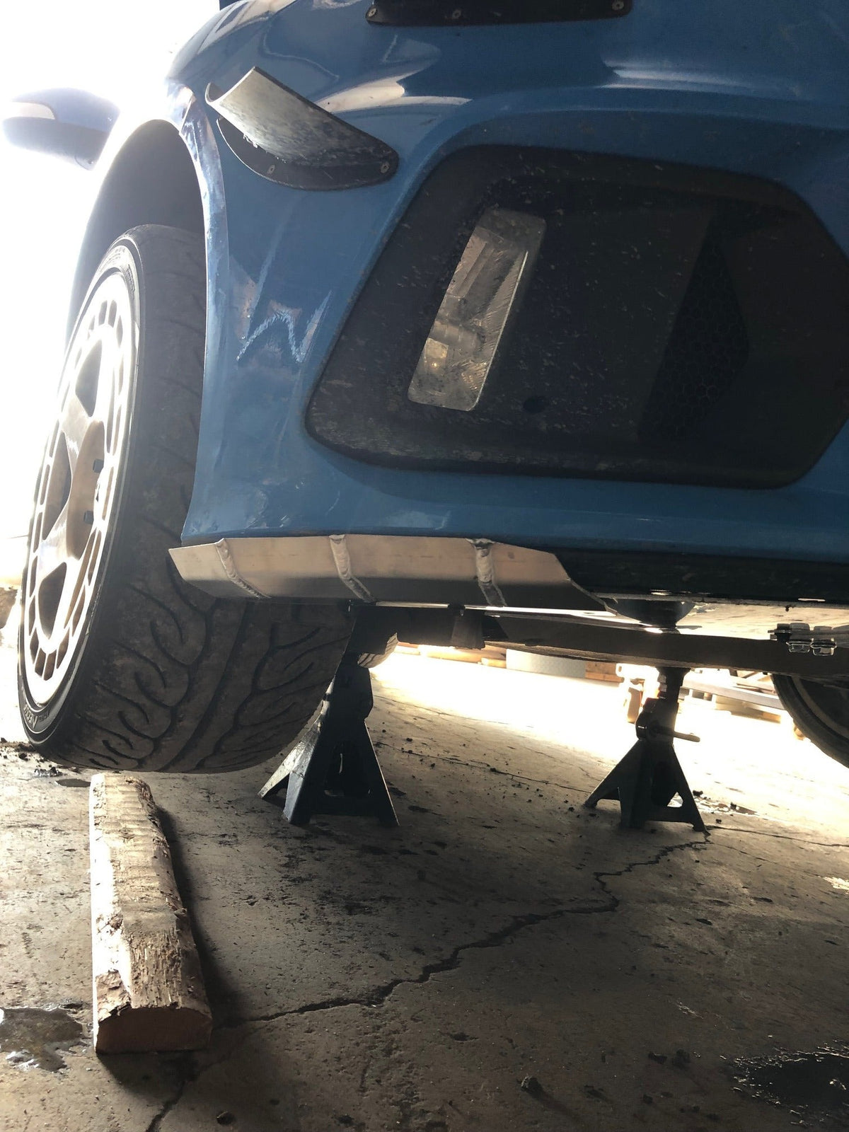 DMGFab Focus RS Front Rally Skid Plate - Flat Lip