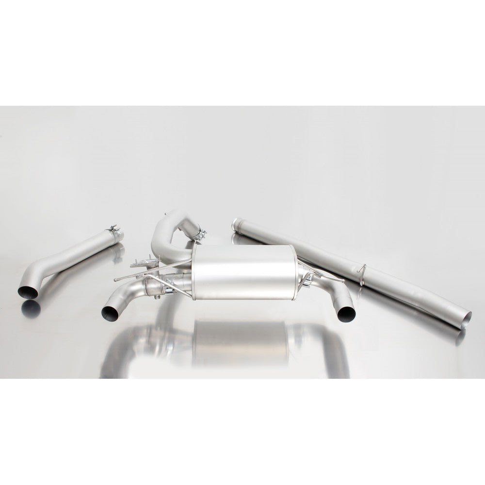 Remus Ford Focus RS Cat-Back Exhaust System - Maintains OEM Valve - Black Chrome Tips (2016-2018 Ford Focus RS Only)